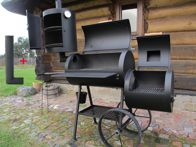 Universelle Smoker Grill 16 / 6,2 mm / mit Räucherkamin