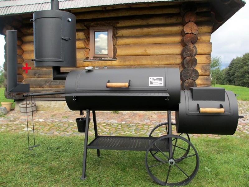 Universelle Smoker Grill 20 Compact / 8 mm / mit Räucherkamin