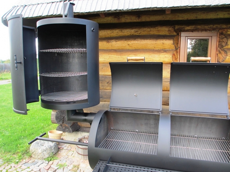 Universelle Smoker Grill 20 Compact / 8 mm / mit Räucherkamin