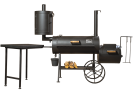 Reverse Flow Smoker 16" Long / 8 mm / mit Räucherkamin