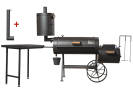 Universelle Smoker Grill 16" Long / 6.2 mm / mit Räucherkamin