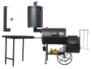 Universelle Smoker Grill 20" Compact / 6,2 mm / mit Räucherkamin